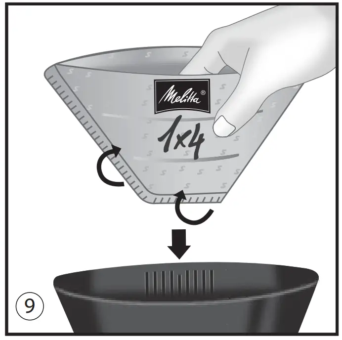 Melitta 1100174 LOOK Timer Use Instruction illustration
