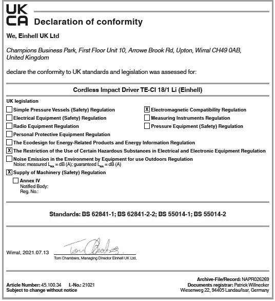 Einhell-TE-CI-18p-1-Li-Cordless-Impact-Driver-Instruction-fig-14