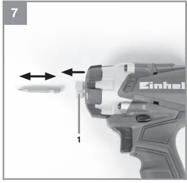 Einhell-TE-CI-18p-1-Li-Cordless-Impact-Driver-Instruction-fig-7