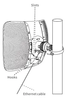 Tenda O9 5GHz 11AC 23dBi Gigabit Outdoor CPE - Step9