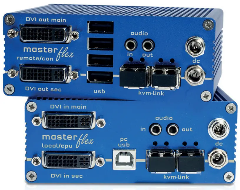 kvm-tec 6023L-F Masterflex Dual KVM Extender over IP-fig1