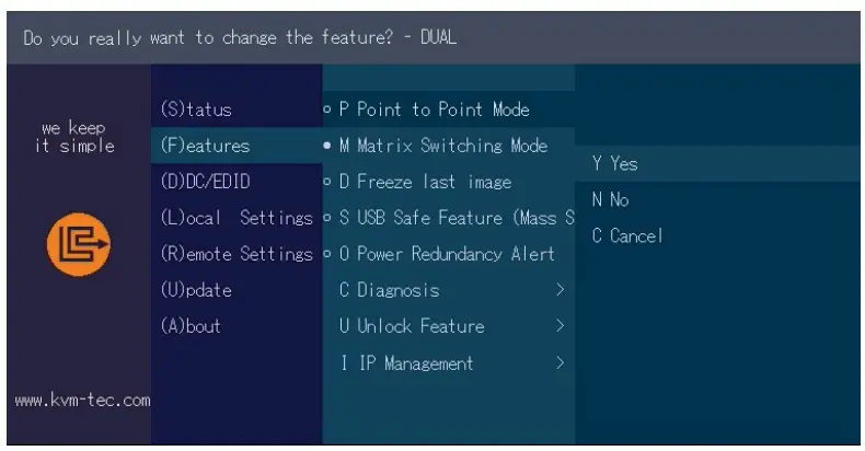 kvm-tec 6023L-F Masterflex Dual KVM Extender over IP-fig8