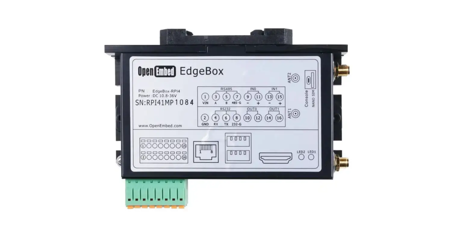 Openembed Edgebox-rpi4 Raspberry Pi Cm4 Based Edge Computer User Manual