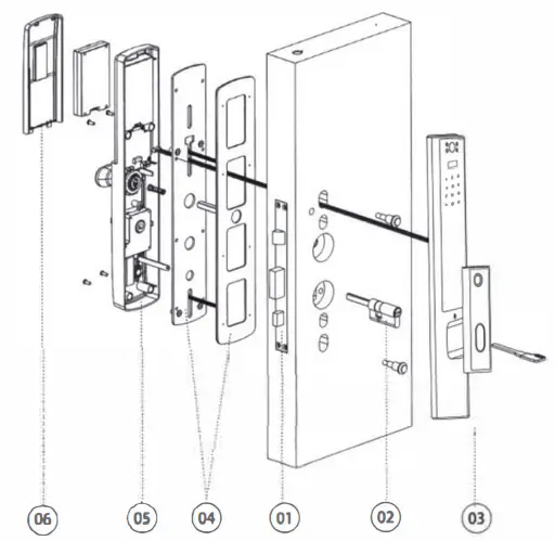 Denler DL04 Chrome Smart Door Lock, Digital Door Lock, Fingerprint lock with LCD, Camera, Wi-Fi Remote Unlock App - Figure 10