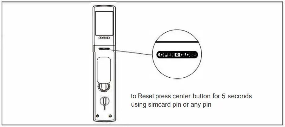 Denler DL04 Chrome Smart Door Lock, Digital Door Lock, Fingerprint lock with LCD, Camera, Wi-Fi Remote Unlock App - Figure 8