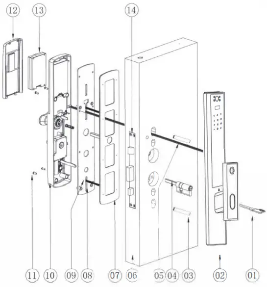 Denler DL04 Chrome Smart Door Lock, Digital Door Lock, Fingerprint lock with LCD, Camera, Wi-Fi Remote Unlock App - Figure 9