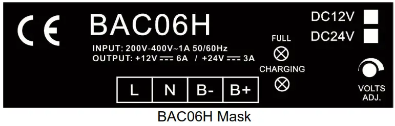 SmartGen BAC06H Battery Charger - Figure 2