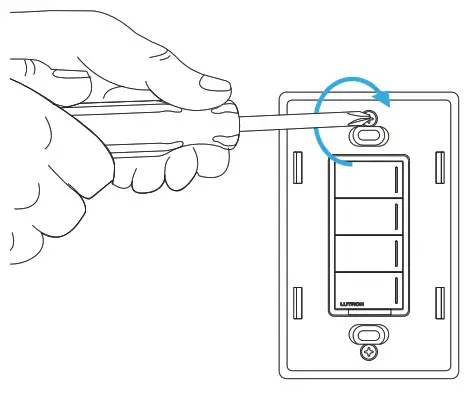 LUTRON RadioRA 3 Sunnata RF Hybrid Keypad - Mount the wallplate adapter