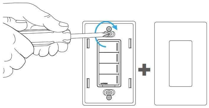 LUTRON RadioRA 3 Sunnata RF Hybrid Keypad - ount the keypad