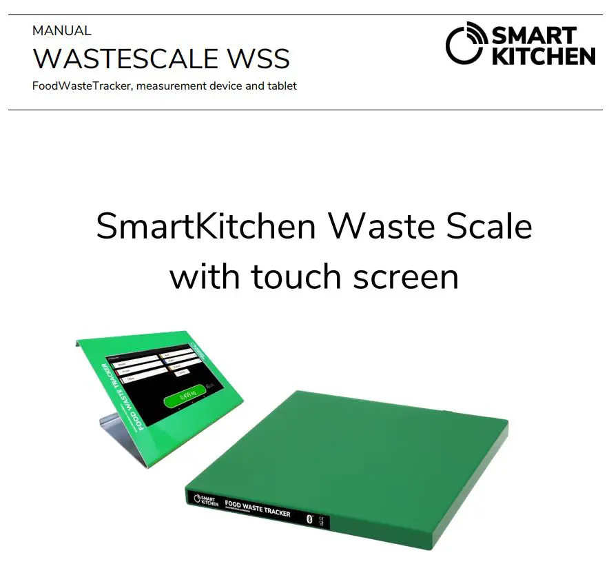 SMARTKITCHEN WSS35 Waste Scale with Touch Screen User Manual