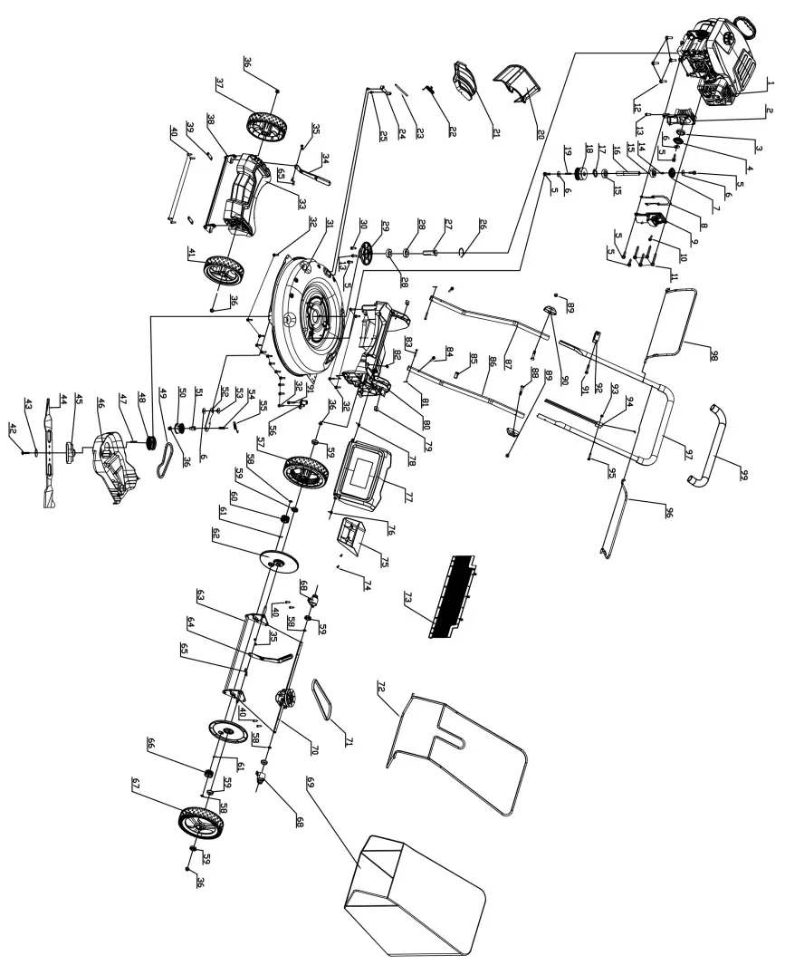 POWERSMART PSM2521SH Gas Lawn Mowers-fig11