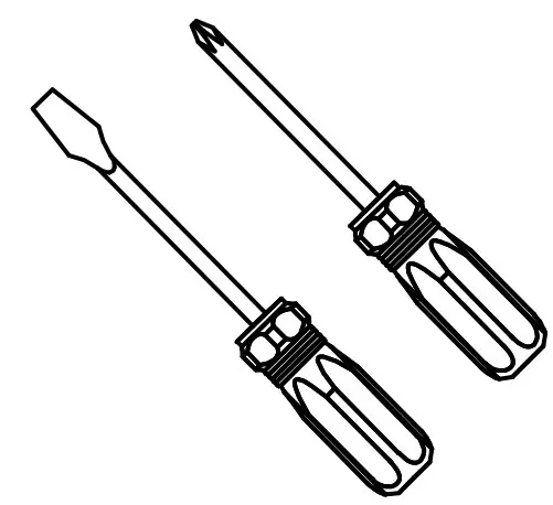 Philips Head or Flat Blade Screwdriver