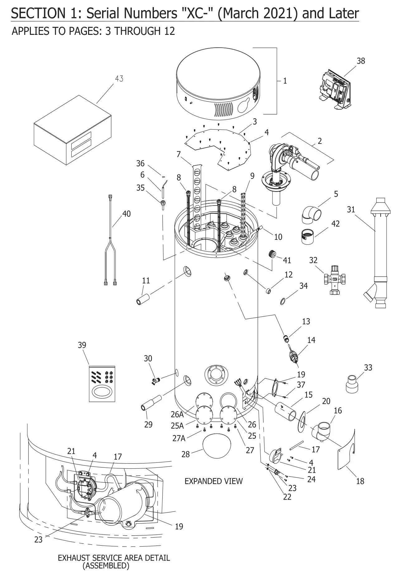 BRADFORD WHITE 60T125 Ultra High Effi ciency Water Heater - Figure 1