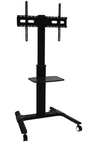 DQ-17-1182 Nitsa -Mobile -TV Floor-Stand-Black-PRODUCT-IMAGE