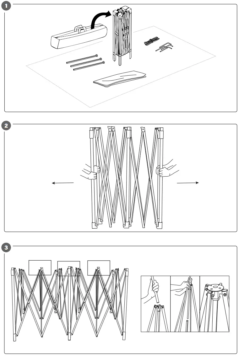 EKVIP 023298 Pop Up Tent - Figure 1