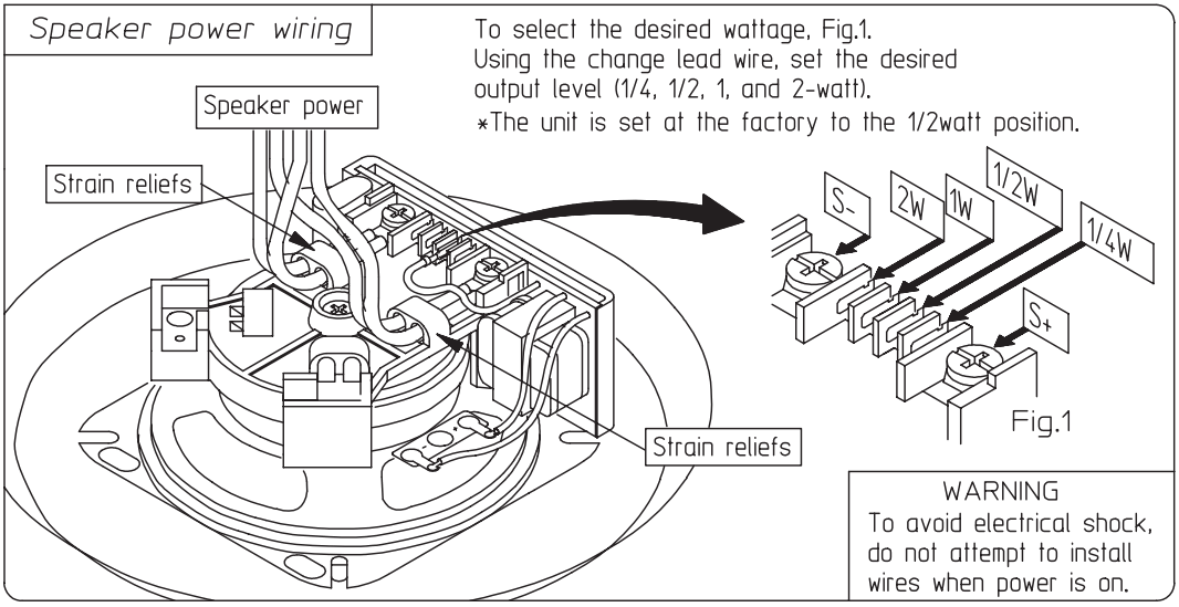 POTTER FH 47 Series Low Profile Fire Alarm Speakers