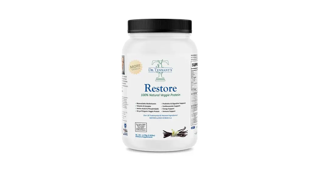 Tennant Products Restore Formula 100 Percent Natural Veggie Protein Instructions