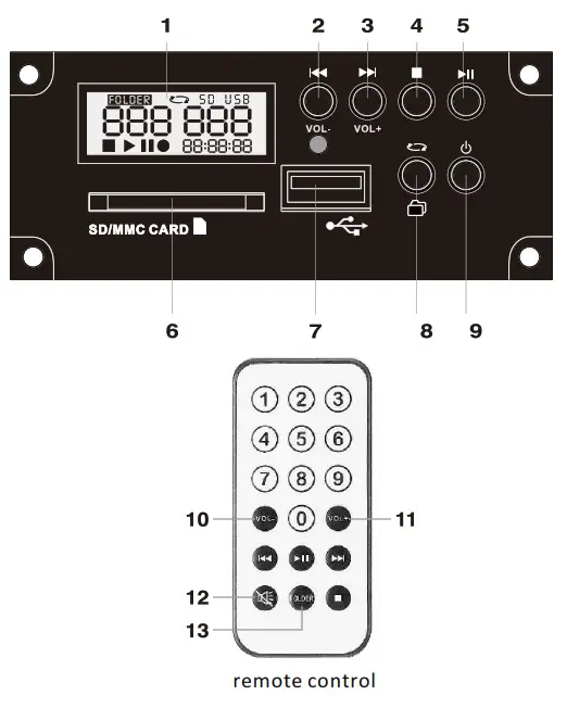 okayo GPA-650B Series UHF 40W Wireless Portable Bluetooth Sound System - Audio Player