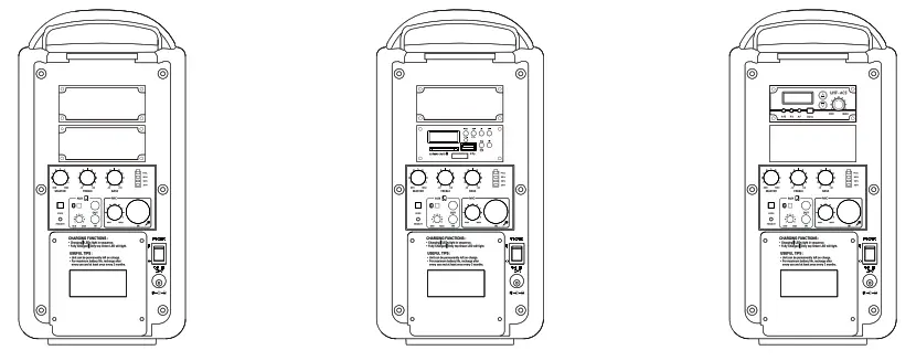 okayo GPA-650B Series UHF 40W Wireless Portable Bluetooth Sound System - Product Mix
