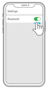 Turn on the Bluetooth