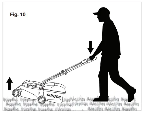 SUNJOE Cordless Lawn Mower MJ401C - Operation2