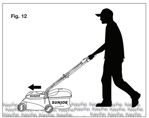 SUNJOE Cordless Lawn Mower MJ401C - Operation5
