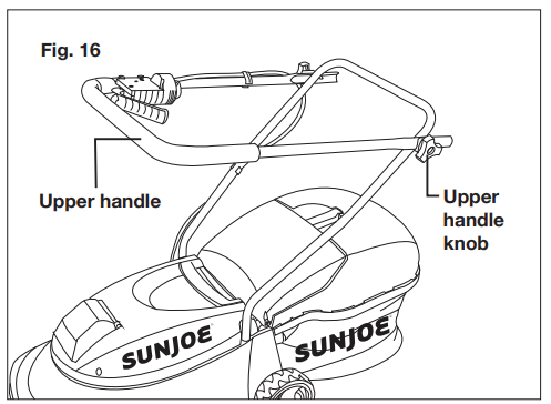 SUNJOE Cordless Lawn Mower MJ401C - Storage1