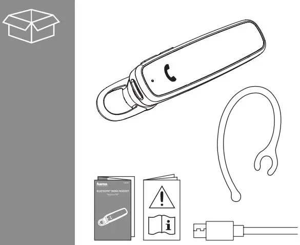 hama 00184069 My Voice 700 Bluetooth Mono Headset User Guide - What's in the box