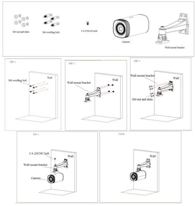 BZBGEAR BG-MAESTRO USB 3.0 SDI Wide-Angle Educational Auto-Tracking Camera - Mounting Instructions