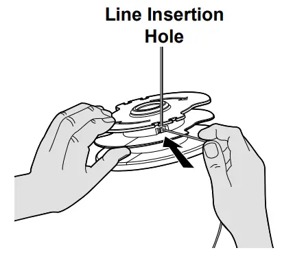 HARBOR FREIGHT 20115E B Bauer Corded 5.5 Amp 15 Inch String Trimmer - Line insertion