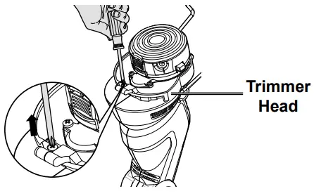 HARBOR FREIGHT 20115E-B Bauer Corded 5.5 Amp 15 Inch String Trimmer - Remove Screw
