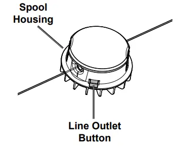 HARBOR FREIGHT 20115E-B Bauer Corded 5.5 Amp 15 Inch String Trimmer - Spool