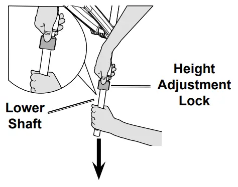 HARBOR FREIGHT 20115E-B Bauer Corded 5.5 Amp 15 Inch String Trimmer - height as necessary