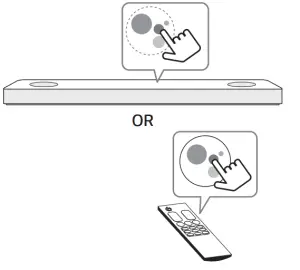 LG SN11RG Wi Fi Sound Bar - Bluetooth Connection