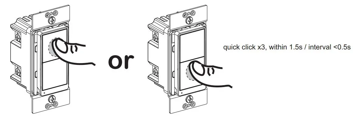 SQUARE D SQR14101BKZ Z-wave Auxillar Rocker Switch Instructions - Join or leave the Z-Wave network
