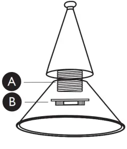 JOHN LEWIS Trumpet 6W Touch Desk Lamp - Product installation
