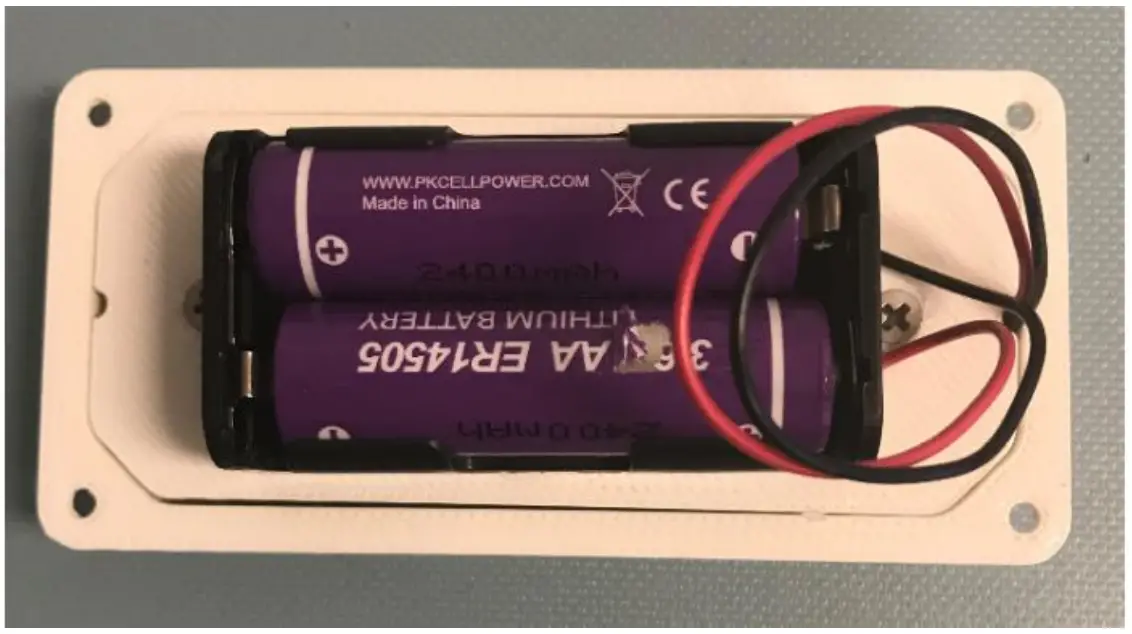 Apptricity 550 145 100 Ultra Long Range Bluetooth Tag - attached batteries