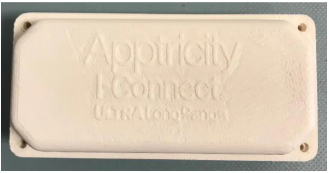 Apptricity 550 145 100 Ultra Long Range Bluetooth Tag - screws from