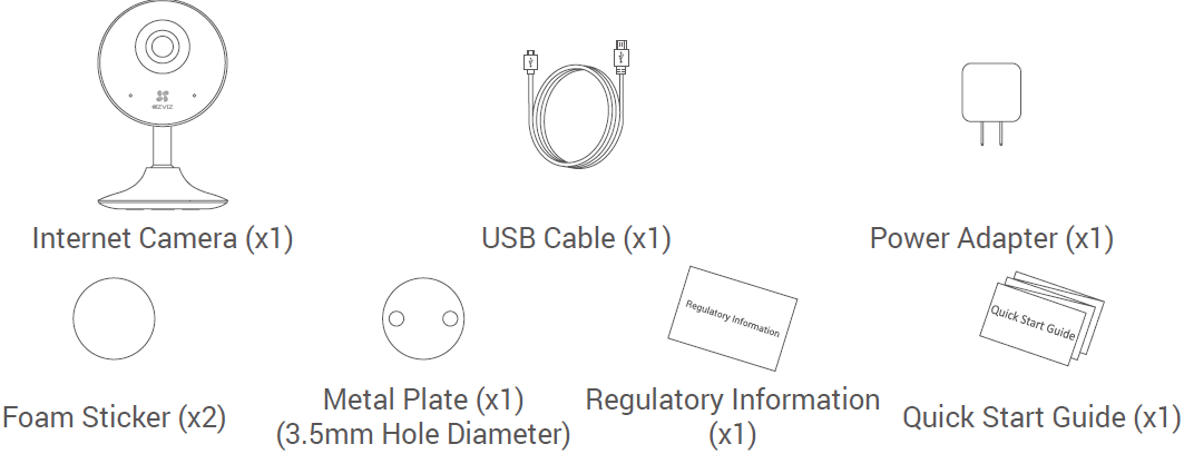 EZVIZ CSC1HC1E2 Smart Home Camera fig 1