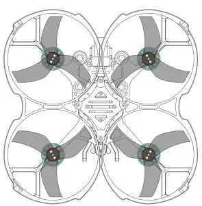 GEPRC CineLog35 3.5 Inch CineWhoop Drone - Install Propellers