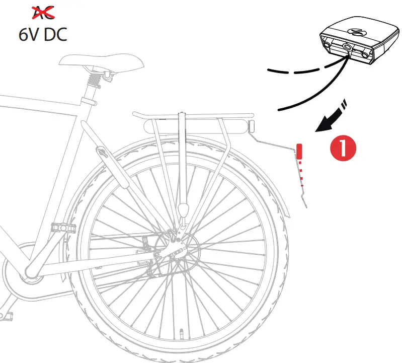 spanninga FLEXIO Licence Plate Light E-Bike - parts 1