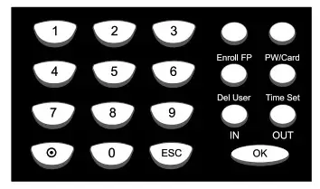 FINGeRTEC TA300 Desktop Time and Attendance Fingerprint Terminal- Keypad