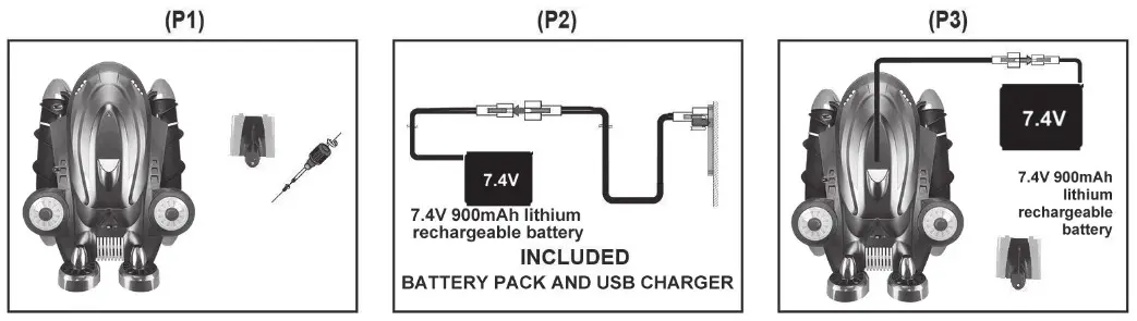CONRAD 989-383 Radio Control Vehicle - BATTERY INSTALLATION AND CHARGING