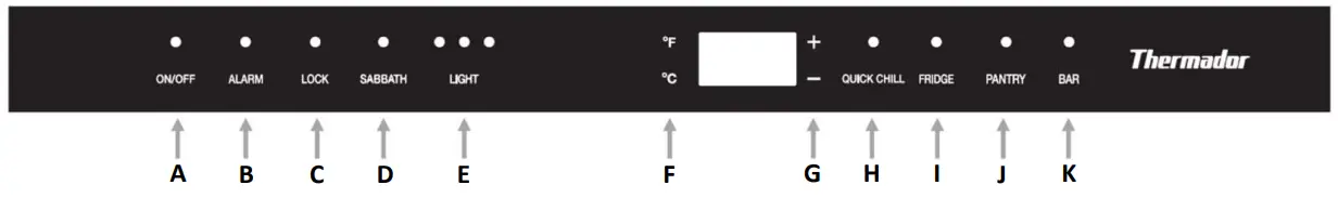 Thermador T24UR925LS Glass Door Refrigerator-Touch control