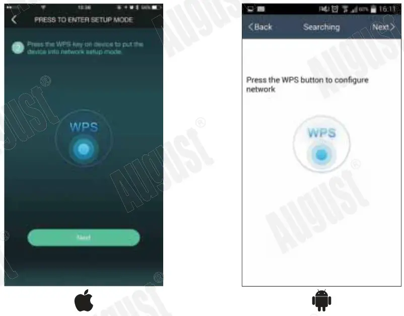 August WR320B WiFi Wireless Multiroom Receiver - Network Connection 3