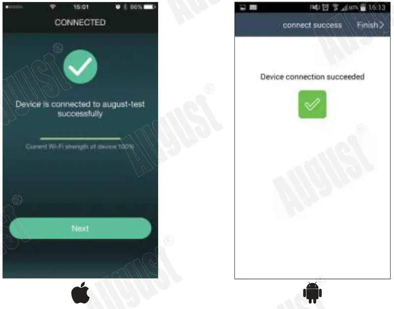 August WR320B WiFi Wireless Multiroom Receiver - Network Connection 5