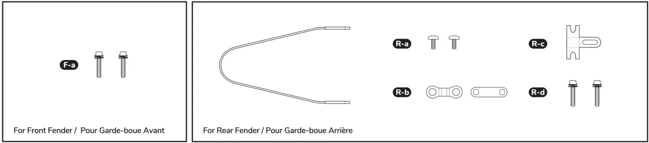 momentum Transend E E Bike Dual Mounting Kit - Package Contents