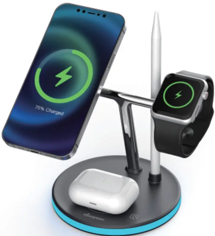 Koopao T6 BK 4 In 1 Wireless Charger