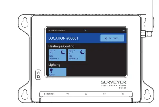 VENSTAR DC500 Surveyor Energy Management System - Concentrator2