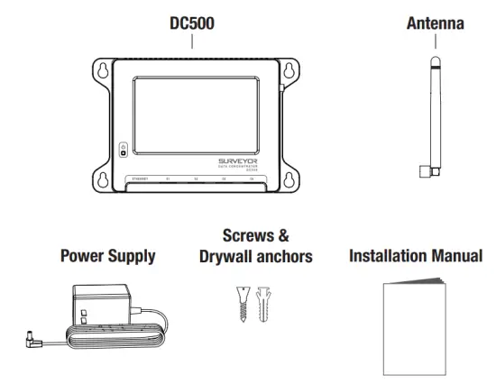 VENSTAR DC500 Surveyor Energy Management System - Contents